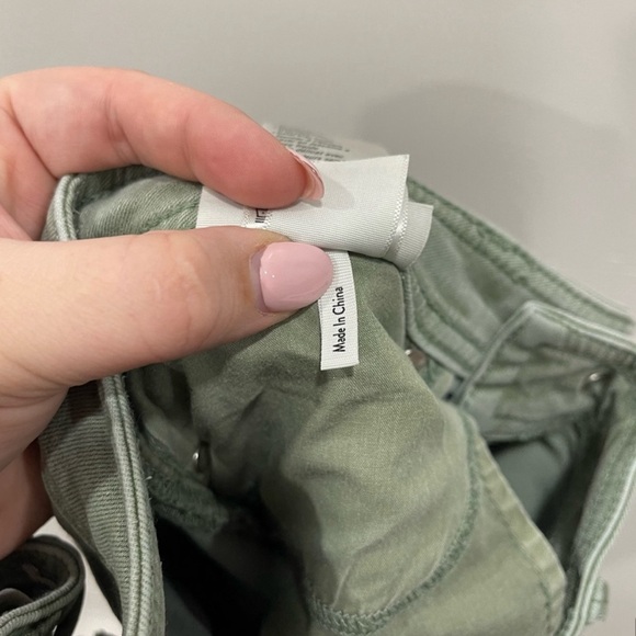 Paige Hoxton Skinny Ankle Cargo Pants in Green Size 27 - Picture 10 of 12